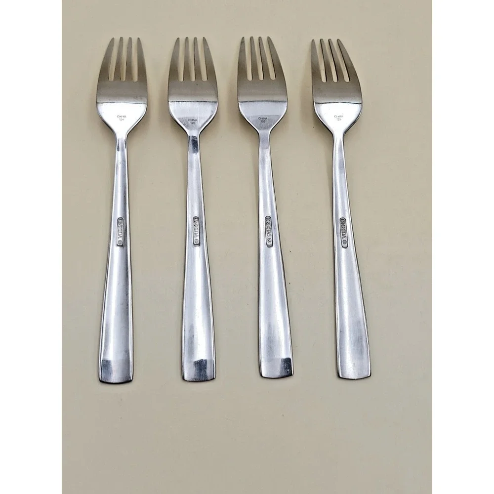 Set of 4 Oneida MADELINE Salad Fork Stainless Steel Flatware